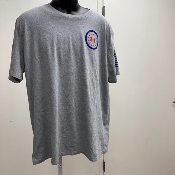 Under Armour By Air United States T Shirt Mens XL Gray Patriotic Military - Picture 5 of 8